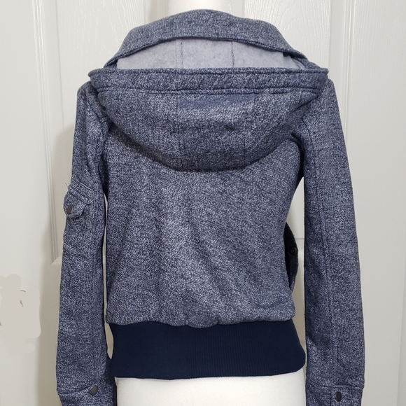 Ambiance Girls Junior Size S Hooded Pea Coat Style Jacket - Picture 7 of 11